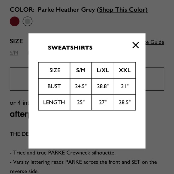 SET x Parke Reversible Varsity Mockneck - Parke Heather Grey - Picture 4 of 4